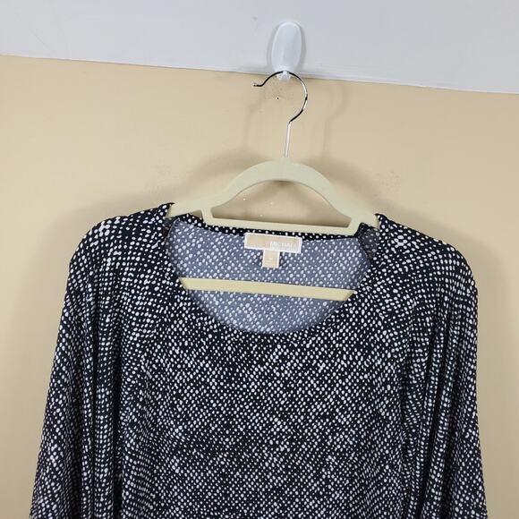 Michael Kors Black/White Polka Dot Blouse Size M - Picture 2 of 9